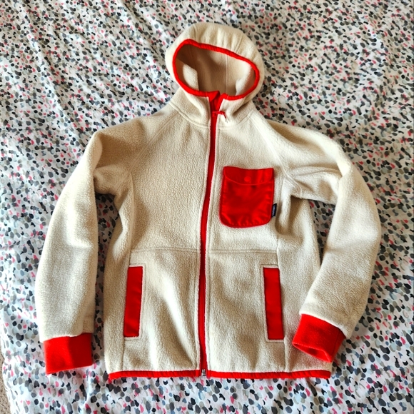 cotopaxi Tops - { Cotopaxi } Cubre Fleece Hoodie Cream Red